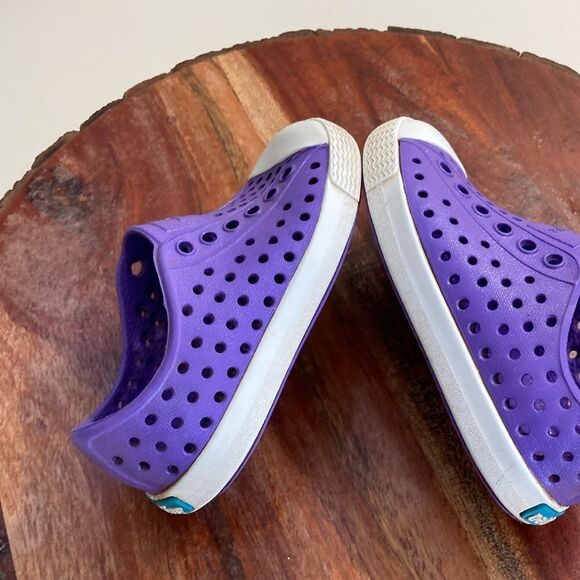 NATIVE C5 Purple Unisex Sparkling Slip Resistant Shoes - Picture 5 of 12